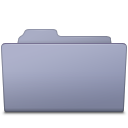 Open Folder Lavender Icon